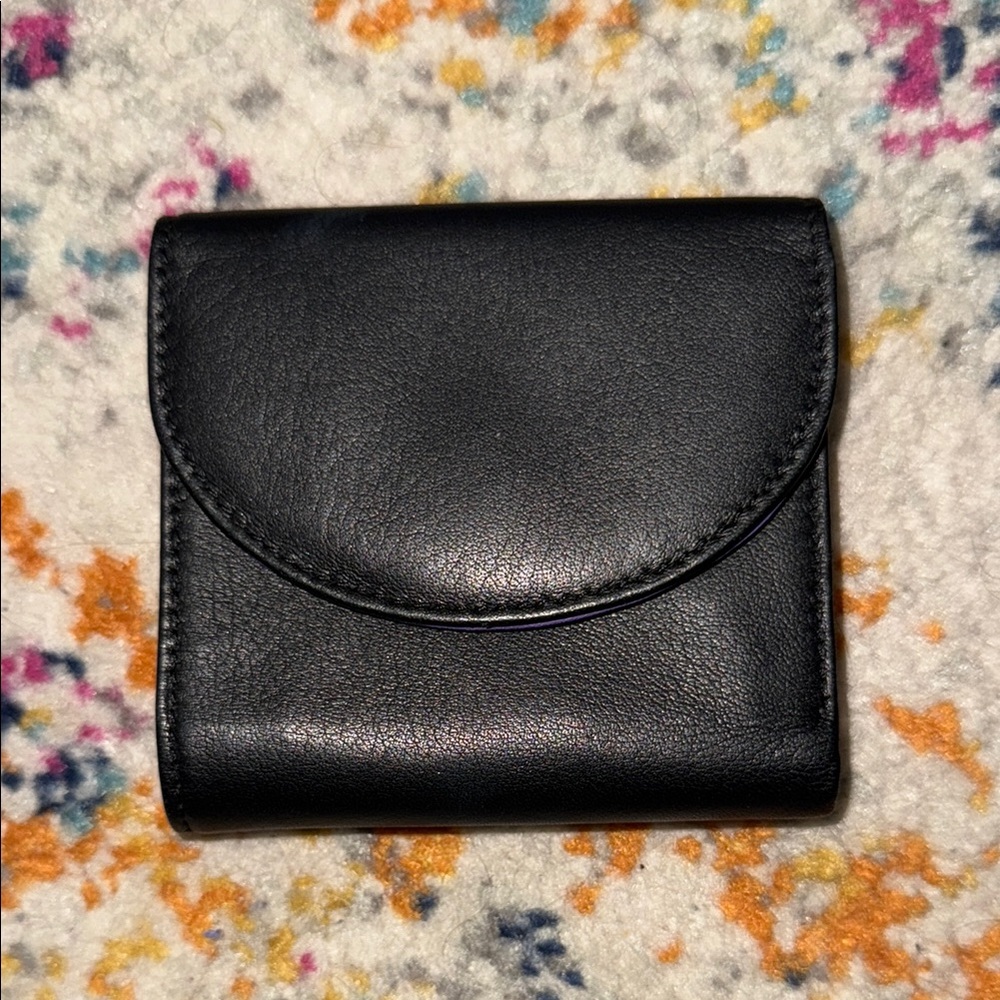 Royce Black and Purple Leather Wallet - Picture 5 of 9